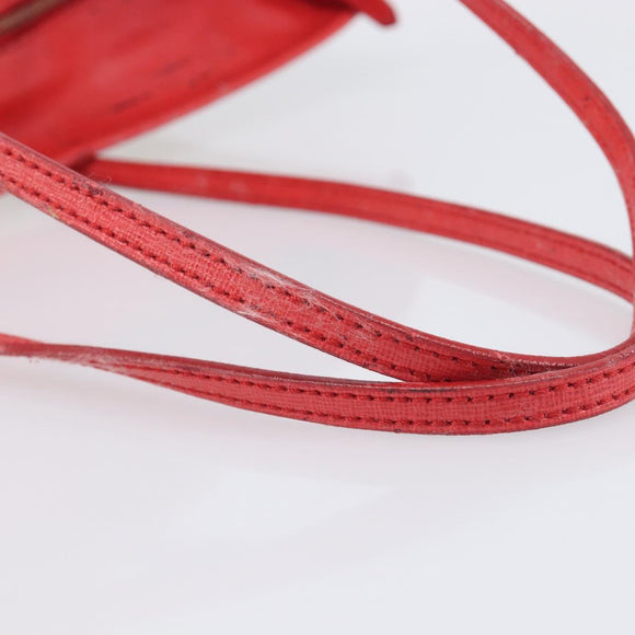 FENDI Zucca Canvas Tote Bag Beige Red 8BH185 Auth 207928
