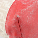 FENDI Zucca Canvas Tote Bag Beige Red 8BH185 Auth 207928-19