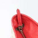 FENDI Zucca Canvas Tote Bag Beige Red 8BH185 Auth 207928-23