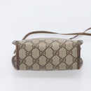GUCCI GG Supreme Shoulder Bag PVC Beige Gold Tone 007 89 1096 Auth 207931-11