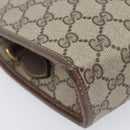 GUCCI GG Supreme Shoulder Bag PVC Beige Gold Tone 007 89 1096 Auth 207931-13