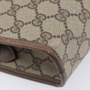 GUCCI GG Supreme Shoulder Bag PVC Beige Gold Tone 007 89 1096 Auth 207931-15