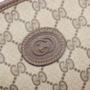 GUCCI GG Supreme Shoulder Bag PVC Beige Gold Tone 007 89 1096 Auth 207931-16