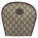 GUCCI GG Supreme Shoulder Bag PVC Beige Gold Tone 007 89 1096 Auth 207931-2