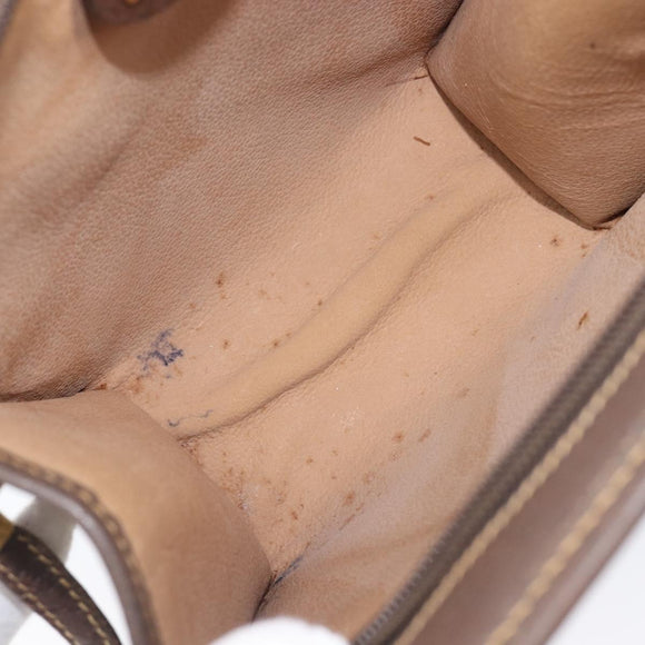 GUCCI GG Supreme Shoulder Bag PVC Beige Gold Tone 007 89 1096 Auth 207931