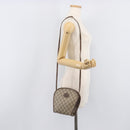 GUCCI GG Supreme Shoulder Bag PVC Beige Gold Tone 007 89 1096 Auth 207931-25