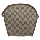 GUCCI GG Supreme Shoulder Bag PVC Beige Gold Tone 007 89 1096 Auth 207931-3