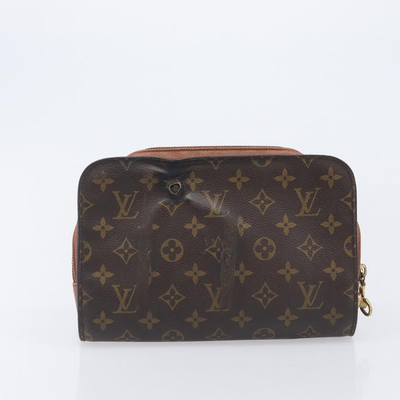 LOUIS VUITTON Monogram Hand Bag Clutch Bag 3 Set LV Auth 207933