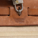 HERMES Herbag PM Hand Bag Canvas Black Auth 207970-16