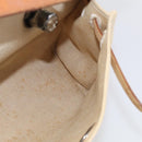 HERMES Herbag PM Hand Bag Canvas Black Auth 207970-21