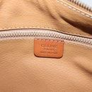 CELINE Macadam Canvas Boston Bag PVC Leather Brown Gold Auth 207973A-18