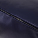 LOEWE Chain Hand Bag Leather Navy Gold Auth 207974-15