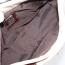 FENDI Zucca Canvas Mamma Baguette Shoulder Bag Ivory Silver Auth 207980A-18