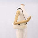 FENDI Zucca Canvas Mamma Baguette Shoulder Bag Ivory Silver Auth 207980A-27
