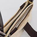 FENDI Zucca Canvas Mamma Baguette Shoulder Bag Ivory Silver Auth 207980A-6