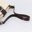 FENDI Zucca Canvas Mamma Baguette Shoulder Bag Ivory Silver Auth 207980A-7