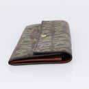 LOUIS VUITTON Monogram Graffiti Porte Monnaie Credit Khaki M92188 Auth 207981V-4