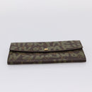LOUIS VUITTON Monogram Graffiti Porte Monnaie Credit Khaki M92188 Auth 207981V-6