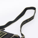 CHANEL Sports Line Shoulder Bag Canvas Black Silver CC Auth 207983-8