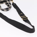 Miu Miu Hand Bag Pile 2way Black Gold Auth 207984A-10