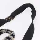 Miu Miu Hand Bag Pile 2way Black Gold Auth 207984A-11