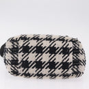 Miu Miu Hand Bag Pile 2way Black Gold Auth 207984A-14