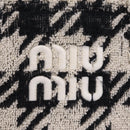 Miu Miu Hand Bag Pile 2way Black Gold Auth 207984A-19