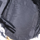 Miu Miu Hand Bag Pile 2way Black Gold Auth 207984A-21