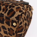 PRADA Hand Bag Harako leather 2way Beige Gold Auth 207985-15