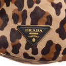 PRADA Hand Bag Harako leather 2way Beige Gold Auth 207985-18