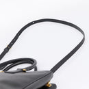 PRADA Galleria Hand Bag Saffiano leather 2way Black Gold Auth 207986V-11