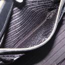 PRADA Galleria Hand Bag Saffiano leather 2way Black Gold Auth 207986V-27