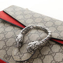 GUCCI GG Supreme Dionysus Chain Shoulder Bag PVC Beige 400249 Auth 207987V-14