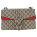 GUCCI GG Supreme Dionysus Chain Shoulder Bag PVC Beige 400249 Auth 207987V-2
