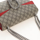 GUCCI GG Supreme Dionysus Chain Shoulder Bag PVC Beige 400249 Auth 207987V-6