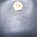 Christian Dior Trotter Canvas Chain Shoulder Bag Navy Gold Auth 207989-21