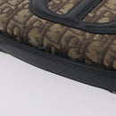 Christian Dior Trotter Canvas Chain Shoulder Bag Navy Gold Auth 207989-7