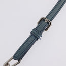 Miu Miu Matelasse Chain Shoulder Bag Vitellolux Blue Silver Auth 207991A-16