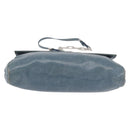 Miu Miu Matelasse Chain Shoulder Bag Vitellolux Blue Silver Auth 207991A-5