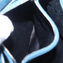 Miu Miu Matelasse Chain Shoulder Bag Vitellolux Blue Silver Auth 207991A-30