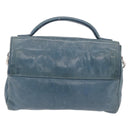 Miu Miu Matelasse Chain Shoulder Bag Vitellolux Blue Silver Auth 207991A-3