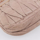 Miu Miu Hand Bag Vitellolux 2way Pink Gold Auth 207996-16