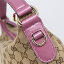 GUCCI GG Canvas Shoulder Bag Beige Gold 269958 Auth 207998A-10