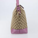 GUCCI GG Canvas Shoulder Bag Beige Gold 269958 Auth 207998A-4