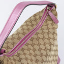 GUCCI GG Canvas Shoulder Bag Beige Gold 269958 Auth 207998A-6