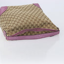 GUCCI GG Canvas Shoulder Bag Beige Gold 269958 Auth 207998A-7