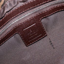 FENDI Zucca Canvas Mamma Baguette Shoulder Bag Brown Black Auth 207999A-18