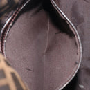 FENDI Zucca Canvas Mamma Baguette Shoulder Bag Brown Black Auth 207999A-23