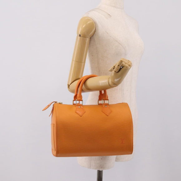 LOUIS VUITTON Epi Speedy 30 Hand Bag Orange Mandarin M5902H LV Auth 208001V