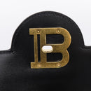 BALMAIN B-Buzz23 Hand Bag Canvas 2way Black Gold Auth 208002M-22